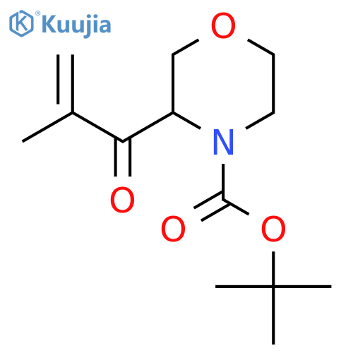 Tert-butyl 3-(2-methylprop-2-enoyl)morpholine-4-carboxylate structure