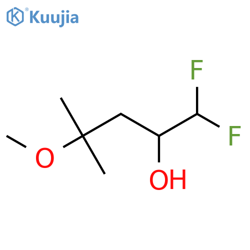 1,1-Difluoro-4-methoxy-4-methylpentan-2-ol structure