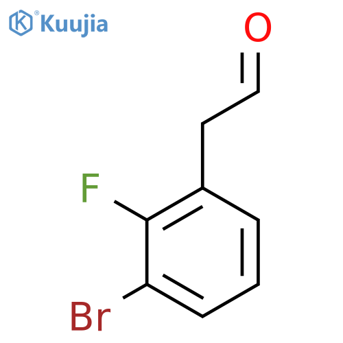 2-(3-bromo-2-fluorophenyl)acetaldehyde structure