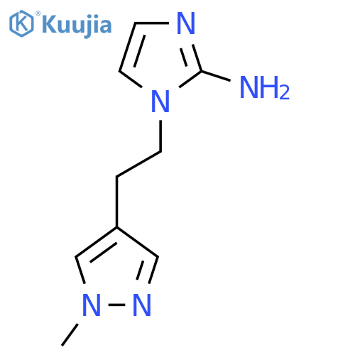 1-2-(1-methyl-1H-pyrazol-4-yl)ethyl-1H-imidazol-2-amine structure