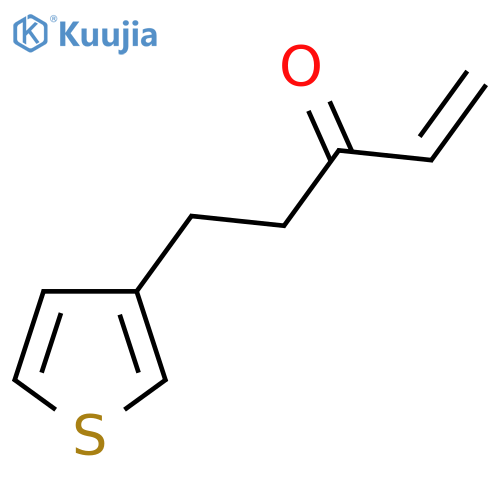 5-(thiophen-3-yl)pent-1-en-3-one structure