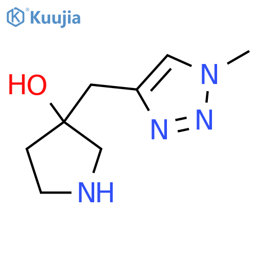 3-(1-methyl-1H-1,2,3-triazol-4-yl)methylpyrrolidin-3-ol structure
