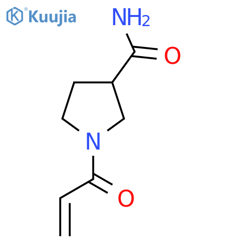 1-(prop-2-enoyl)pyrrolidine-3-carboxamide structure