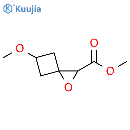 1-Oxaspiro[2.3]hexane-2-carboxylic acid, 5-methoxy-, methyl ester structure