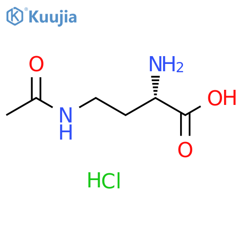 Butanoic acid, 4-(acetylamino)-2-amino-, monohydrochloride, (S)- (9CI) structure