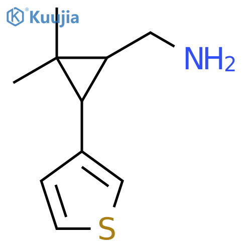 2,2-dimethyl-3-(thiophen-3-yl)cyclopropylmethanamine structure