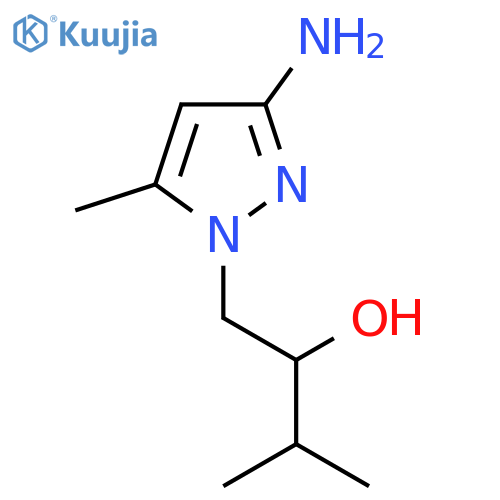 1-(3-Amino-5-methyl-1H-pyrazol-1-yl)-3-methylbutan-2-ol structure