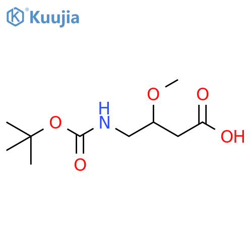 4-{(tert-Butoxy)carbonylamino}-3-methoxybutanoic Acid structure