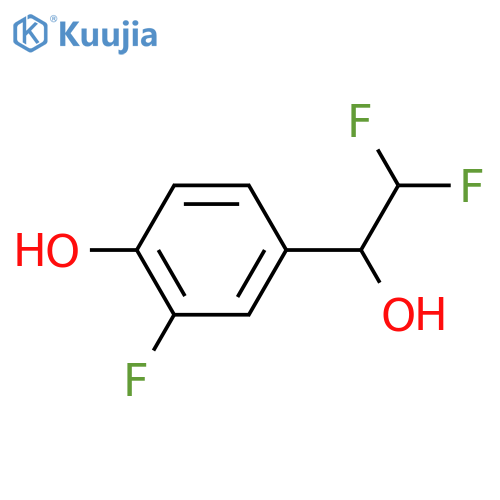 4-(2,2-difluoro-1-hydroxyethyl)-2-fluorophenol structure