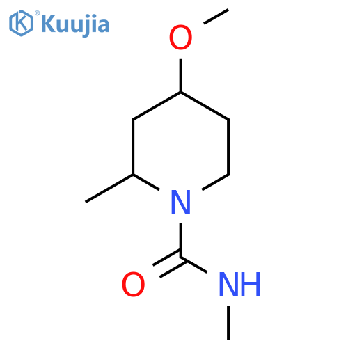 4-Methoxy-n,2-dimethylpiperidine-1-carboxamide structure