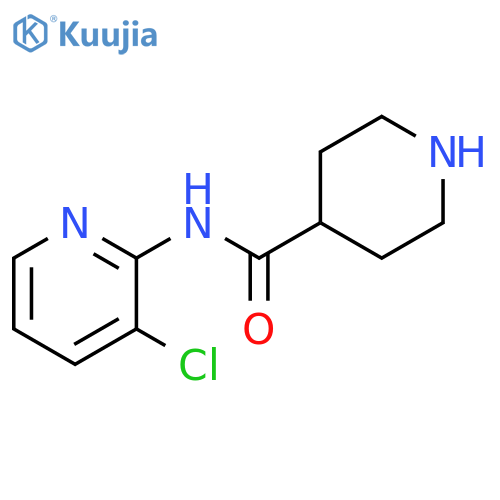 Piperidine-4-carboxylic acid (3-chloro-pyridin-2-yl)-amide structure