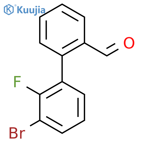 2-(3-bromo-2-fluorophenyl)benzaldehyde structure