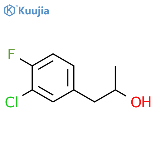1-(3-chloro-4-fluorophenyl)propan-2-ol structure