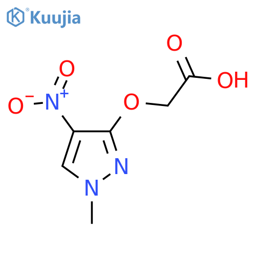 2-(1-methyl-4-nitro-1H-pyrazol-3-yl)oxyacetic acid structure
