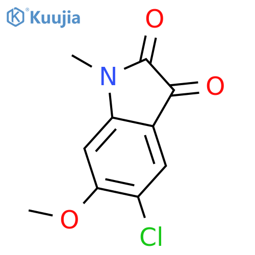 5-Chlor-6-methoxy-1-methyl-indolin-2,3-dion, 5-Chlor-6-methoxy-1-methyl-isatin structure