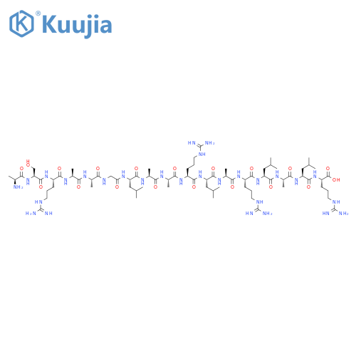 L-Arginine,L-alanyl-L-seryl-L-arginyl-L-alanyl-L-alanylglycyl-L-leucyl-L-alanyl-L-alanyl-L-arginyl-L-leucyl-L-alanyl-L-arginyl-L-leucyl-L-alanyl-L-leucyl- structure