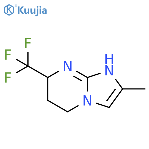 2-methyl-7-(trifluoromethyl)-5H,6H,7H,8H-imidazo1,2-apyrimidine structure