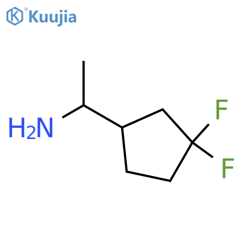 1-(3,3-difluorocyclopentyl)ethan-1-amine structure