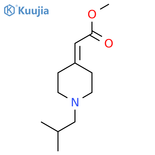 methyl 2-1-(2-methylpropyl)piperidin-4-ylideneacetate structure