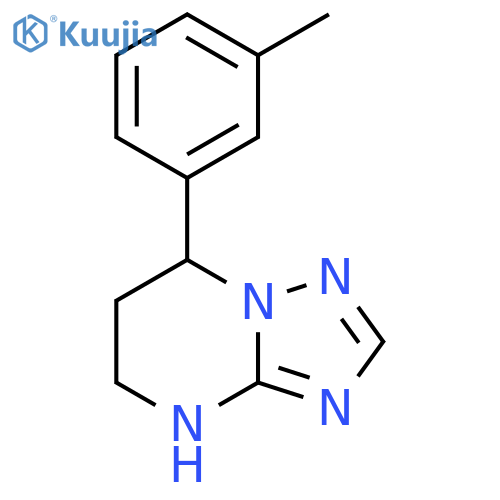 7-(3-methylphenyl)-4H,5H,6H,7H-1,2,4triazolo1,5-apyrimidine structure