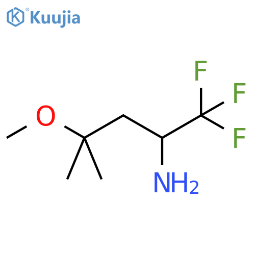 1,1,1-trifluoro-4-methoxy-4-methylpentan-2-amine structure