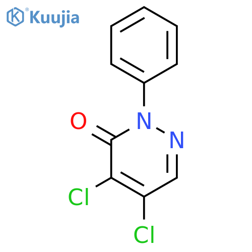 4,5-dichloro-2-phenyl-2,3-dihydropyridazin-3-one structure