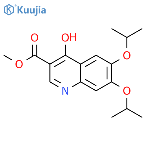 Methyl 4-hydroxy-6,7-diisopropoxyquinoline-3-carboxylate structure