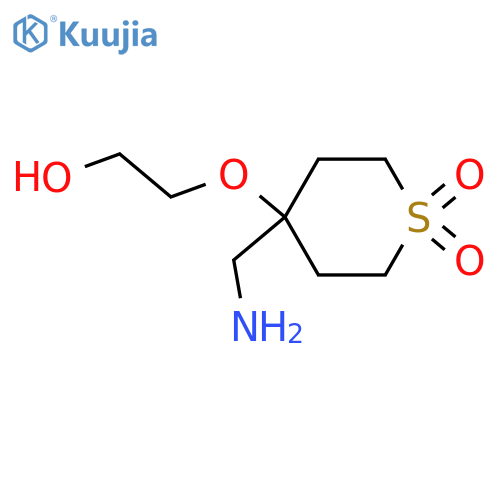 4-(aminomethyl)-4-(2-hydroxyethoxy)-1lambda6-thiane-1,1-dione structure
