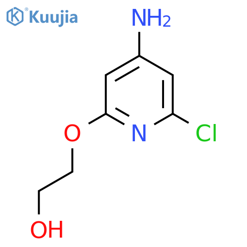 2-(4-amino-6-chloropyridin-2-yl)oxyethan-1-ol structure
