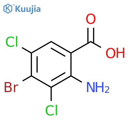 2-amino-4-bromo-3,5-dichlorobenzoic acid structure