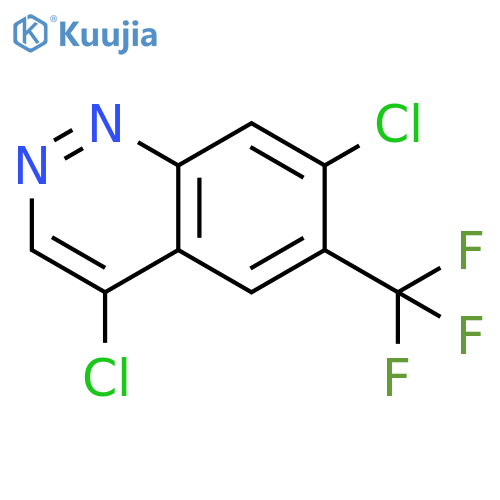 4,7-dichloro-6-(trifluoromethyl)cinnoline structure