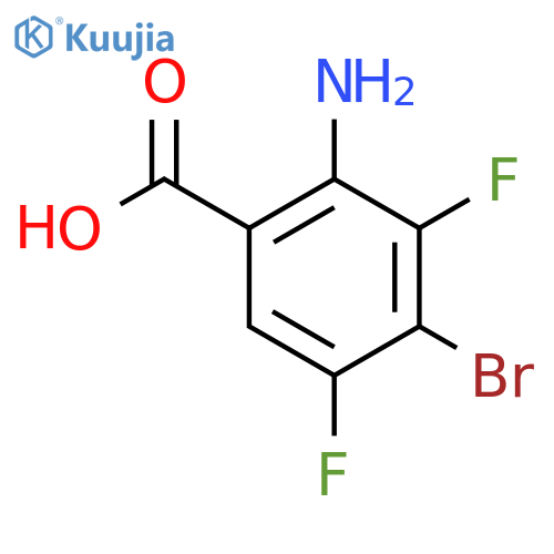 2-Amino-4-bromo-3,5-difluorobenzoic acid structure