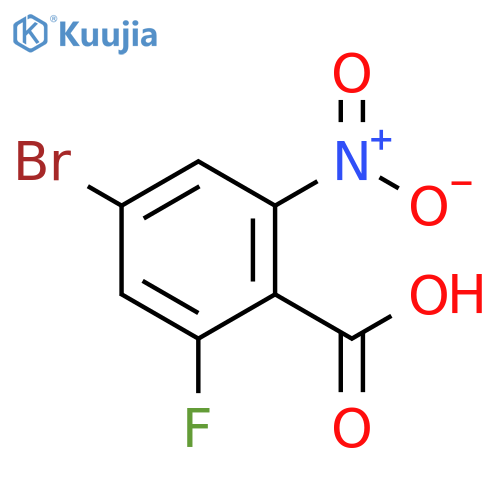 4-Bromo-2-fluoro-6-nitrobenzoic acid structure