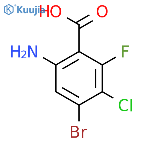6-Amino-4-bromo-3-chloro-2-fluorobenzoic acid structure