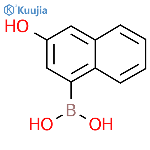 (3-hydroxy-1-naphthyl)boronic acid structure