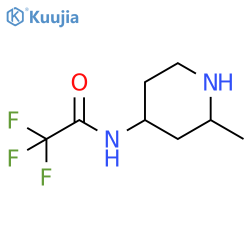 2,2,2-trifluoro-N-(2-methylpiperidin-4-yl)acetamide structure