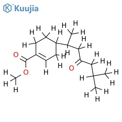 (+)-(4R)-[(S)-1,5-dimethyl-3-oxohexyl]cyclohex-1-enecarboxylic acid methyl ester structure
