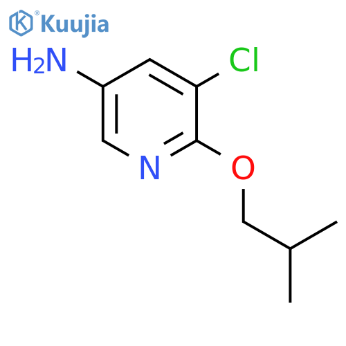 5-Chloro-6-(2-methylpropoxy)pyridin-3-amine structure