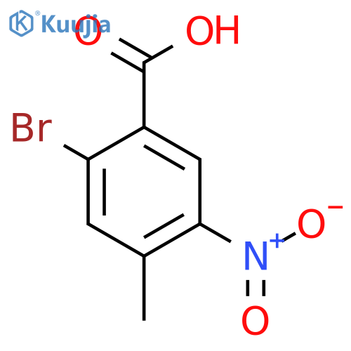 2-Bromo-4-methyl-5-nitrobenzoic acid structure