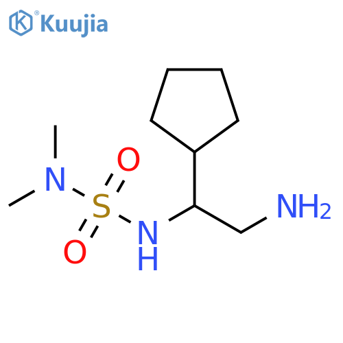 (2-amino-1-cyclopentylethyl)sulfamoyldimethylamine structure
