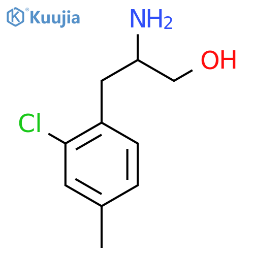 2-amino-3-(2-chloro-4-methylphenyl)propan-1-ol structure