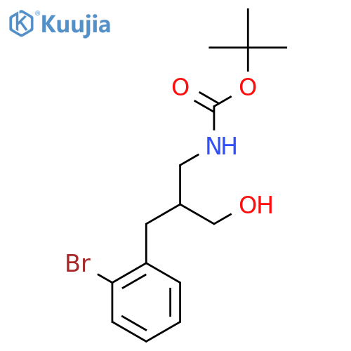 b-[(Boc-amino)methyl]-2-bromobenzenepropanol structure