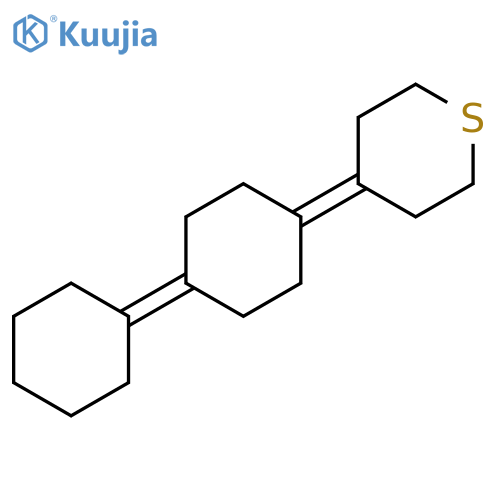 2H-Thiopyran, 4-(4-cyclohexylidenecyclohexylidene)tetrahydro- structure