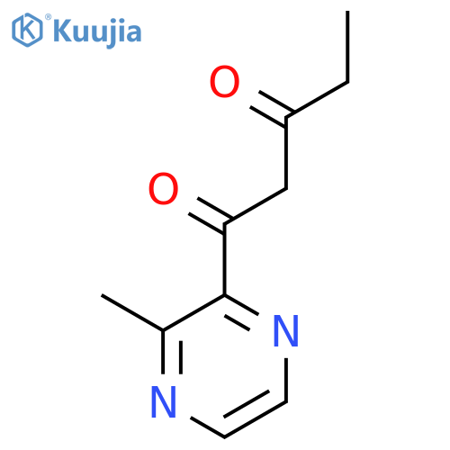 1-(3-methylpyrazin-2-yl)pentane-1,3-dione structure