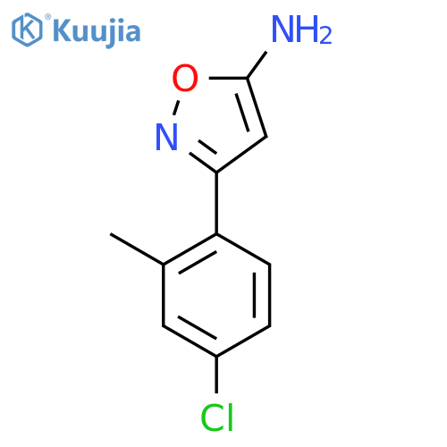 3-(4-chloro-2-methylphenyl)-1,2-oxazol-5-amine structure