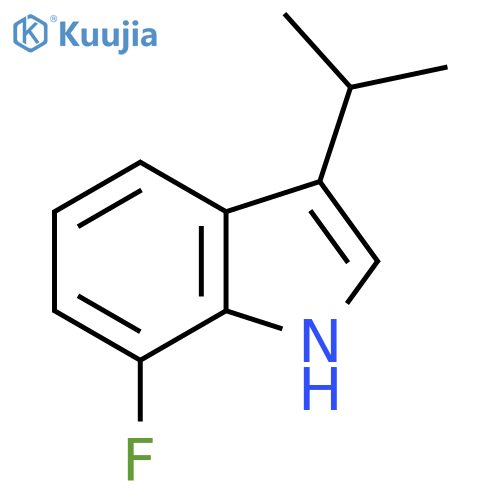 7-fluoro-3-(propan-2-yl)-1H-indole structure