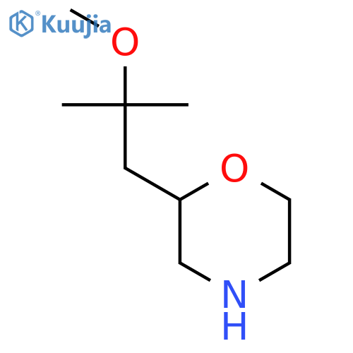 2-(2-Methoxy-2-methylpropyl)morpholine structure