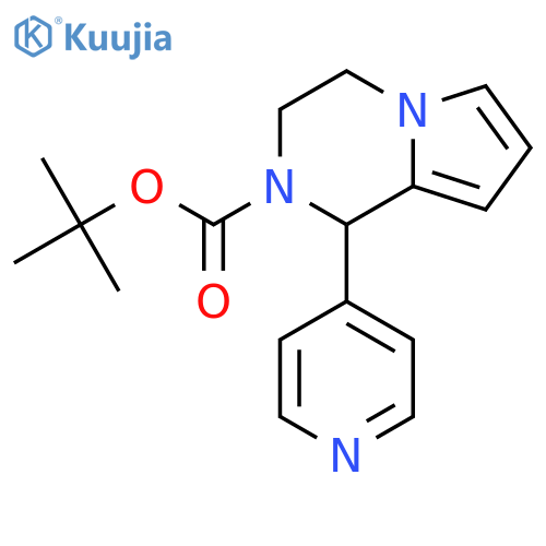 tert-butyl 1-(pyridin-4-yl)-1H,2H,3H,4H-pyrrolo1,2-apyrazine-2-carboxylate structure