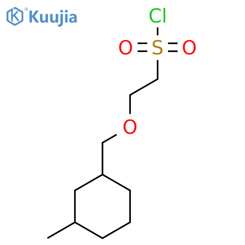 2-(3-methylcyclohexyl)methoxyethane-1-sulfonyl chloride structure