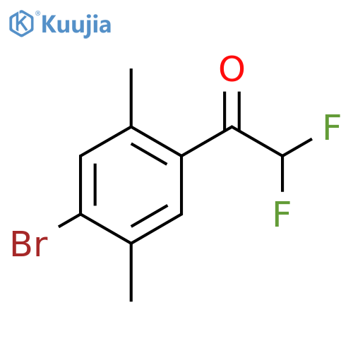 1-(4-Bromo-2,5-dimethylphenyl)-2,2-difluoroethanone structure
